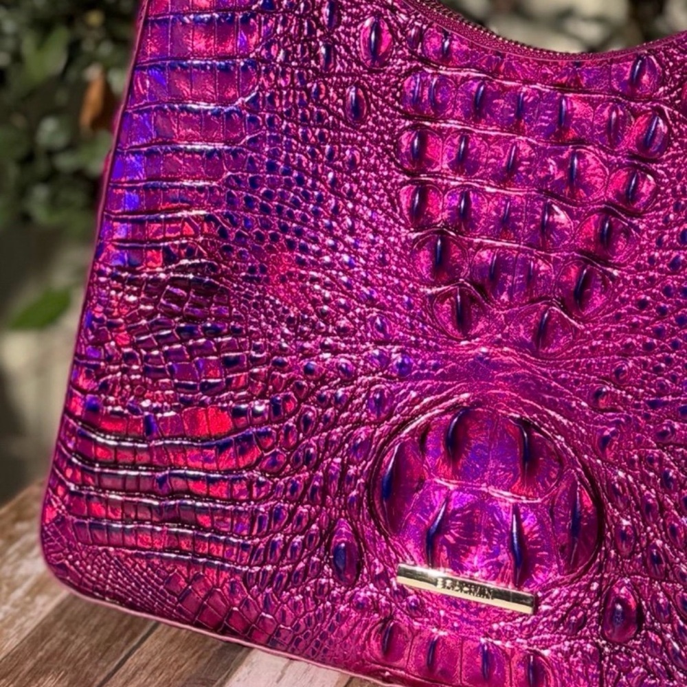 Brahmin Tabitha Voltage Violet Melbourne PRICE FIRM Pretty EYE! NWT - Picture 7 of 15